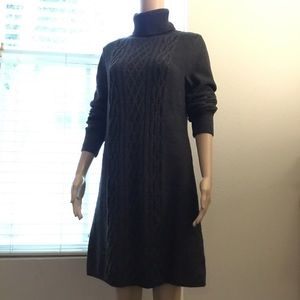 ⭐️3/$15. Apt 9 dark gray sweater dress, turtleneck